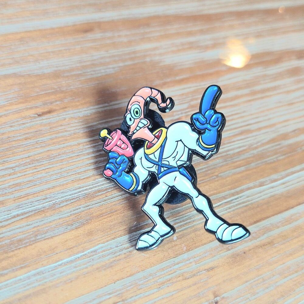 Earthworm Jim Pin Gamer Gift
